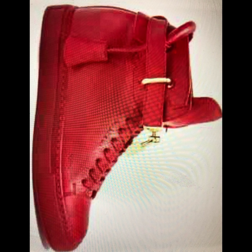 New Ladies red high top Buscemi sneakers size 9
